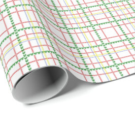 Plaid Bows Wrapping Paper Cadeaupapier