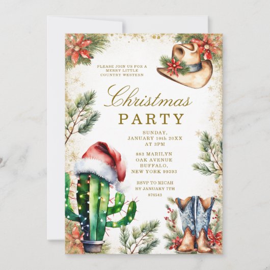  Plaid Brunch and Bubbly Gold Bridal Shower  Kaart (Voorkant)