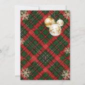 Plaid Brunch and Bubbly Gold Bridal Shower Kaart (Achterkant)