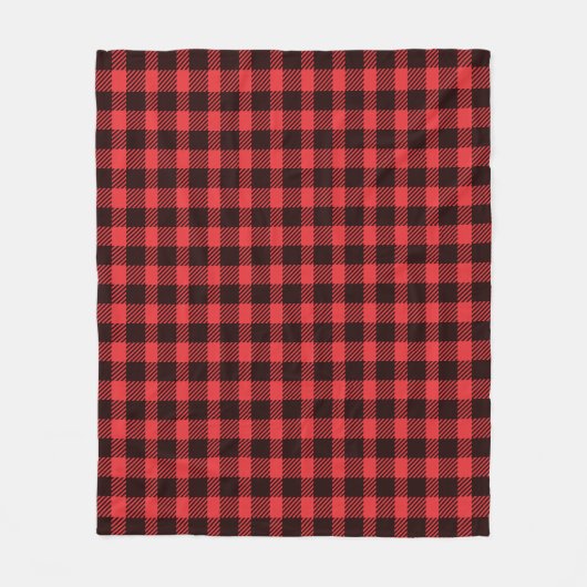 Plaid Buffalo Check Fleece Deken (Voorkant)