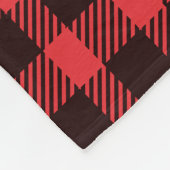 Plaid Buffalo Check Fleece Deken (Hoek)