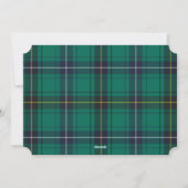 Plaid Business Logo Kerst Medewerkers Feestdagenkaart (Achterkant)