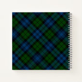 Plaid Campbell Military Tartan Bruiloft Gastenboek Notitieboek (Achterkant)
