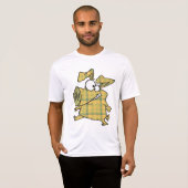 Plaid Cartoon Pig Funny Tartan Farm Animal T-shirt (Voorkant volledig)