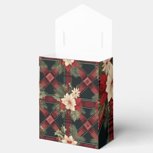 "Plaid Charm Gift Tas Box" Bedankdoosjes (Geopend)