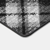 Plaid Check Tartan Zwart Wit Boerderij Modern Bureaumat (Hoek)