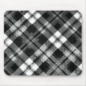 Plaid Check Tartan Zwart Wit Boerderij Modern Muismat (Voorkant)