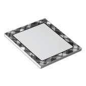 Plaid Check Tartan Zwart Wit Boerderij Modern Notitieblok (Schuin)