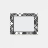 Plaid Check Tartan Zwart Wit Boerderij Modern Post-it® Notes (Voorkant)