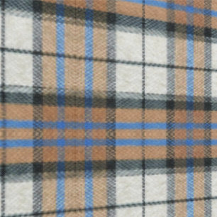 Plaid Checked Fabric Behang