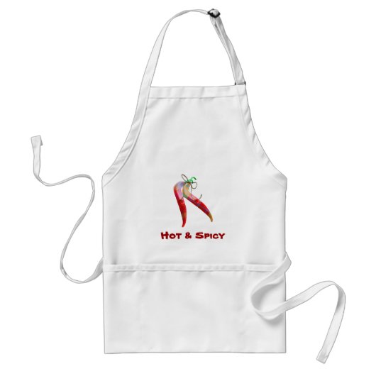 Plaid Chili Peppers Apron Standaard Schort (Voorkant)