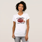 Plaid Christmas Bowl Football Jersey T-shirt (Voorkant volledig)