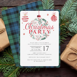 Plaid Christmas Elegant Campbell Tartan Feestdagen Kaart