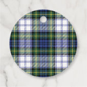 Plaid Christmas Gift Label met aangepaste foto (Achterkant)