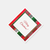 Plaid Christmas Napkins Servet (Hoek)