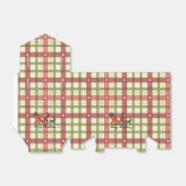 Plaid Christmas Tent Favor Box Bedankdoosjes (Uitgevouwen)