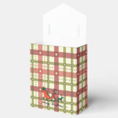 Plaid Christmas Tent Favor Box Bedankdoosjes (Geopend)