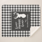 Plaid Christmas Vakantiehuis Sweet Sherpa Deken (Voorkant (horizontaal))