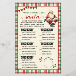 Plaid Christmas Wie is het meest als Game Kaart