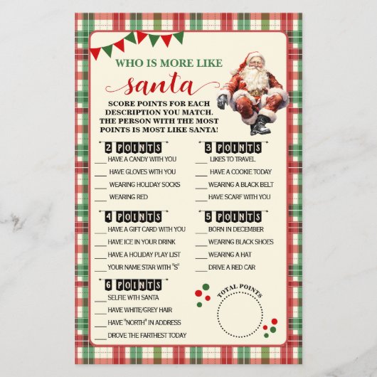 Plaid Christmas Wie is het meest als Game Kaart (Voorkant)