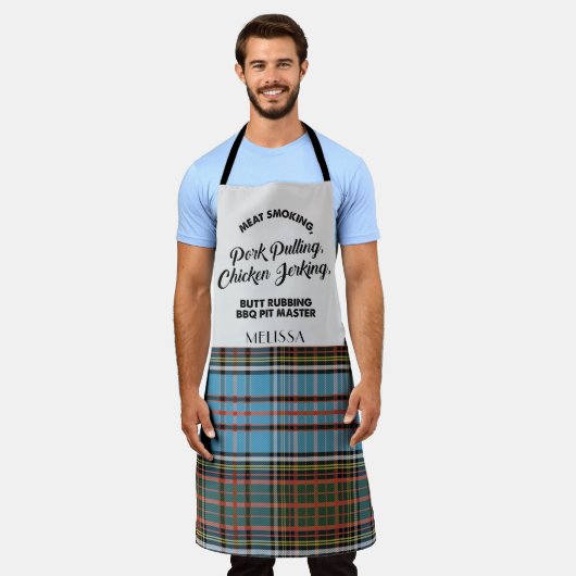 Plaid Clan Anderson Chef Tartan Schort (Gedragen)