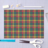 Plaid Clan Buchanan Geel Rood Groen Check Tartan Tissuepapier (Craft)
