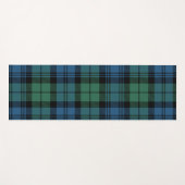 Plaid Clan Campbell Blauw Groen Zwart Check Tartan Yogamat (Voorkant (horizontaal))