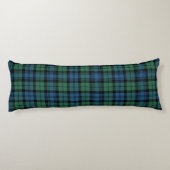 Plaid Clan Campbell Groen Blauw Check Tartan Lichaamskussen (Achterkant)