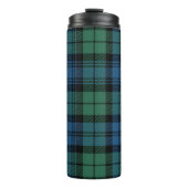 Plaid Clan Campbell Groen Blauw Check Tartan Thermosbeker (Voorkant)