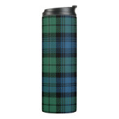Plaid Clan Campbell Groen Blauw Check Tartan Thermosbeker (Gedraaid links)