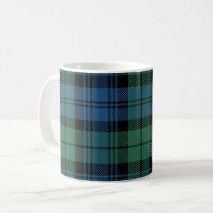 Plaid Clan Campbell Groen Zwart Blauw Check Tartan Koffiemok