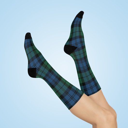 Plaid Clan Campbell Groene Rustieke Tartan Sokken