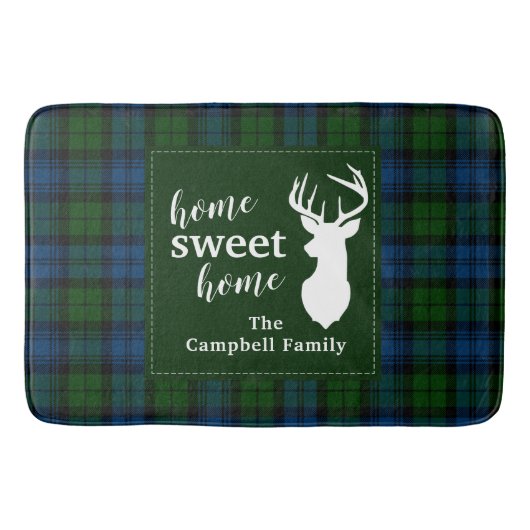 Plaid Clan Campbell Military Tartan Badmat (Voorkant)
