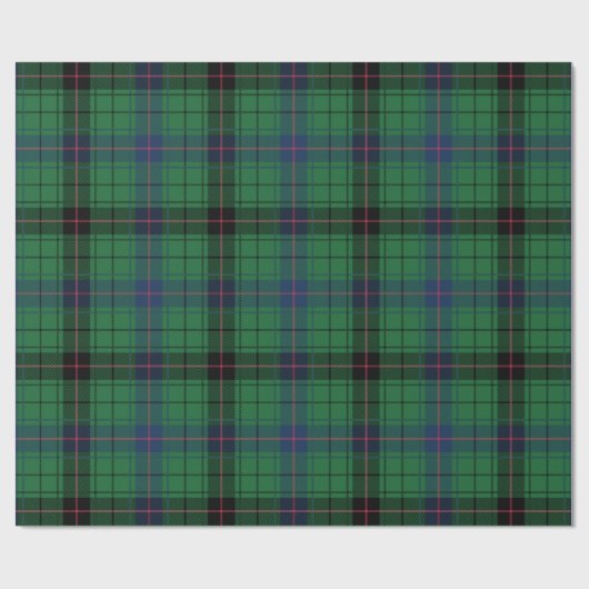 Plaid Clan Davidson Classic Rustieke Tartan Cadeaupapier (Vlak)