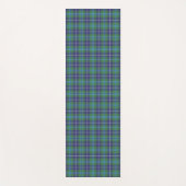 Plaid Clan Douglas Green Check Tartan Yogamat (Voorkant)