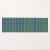 Plaid Clan Douglas Green Check Tartan Yogamat (Voorkant (horizontaal))