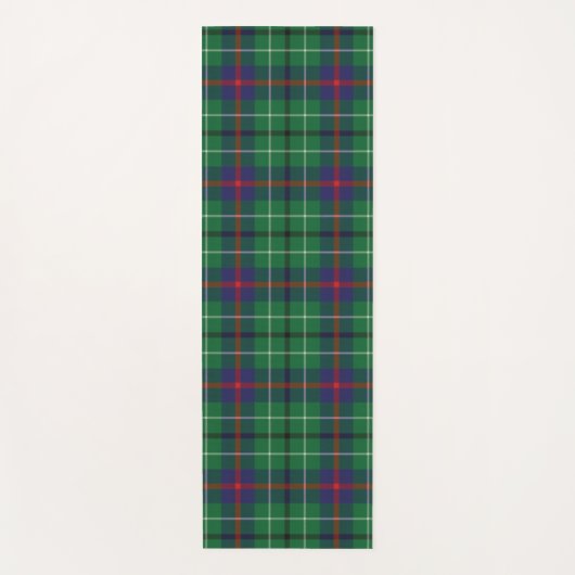 Plaid Clan Duncan Groen Blauw Check Tartan Yogamat (Voorkant)
