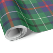 Plaid Clan Duncan Groene Paarse Tartan Cadeaupapier (Rol Hoek)