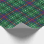 Plaid Clan Duncan Groene Paarse Tartan Cadeaupapier (Hoek)