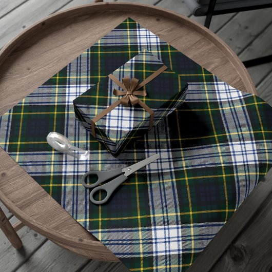 Plaid Clan Gordon Rustieke Vakantie Tartan Cadeaupapier
