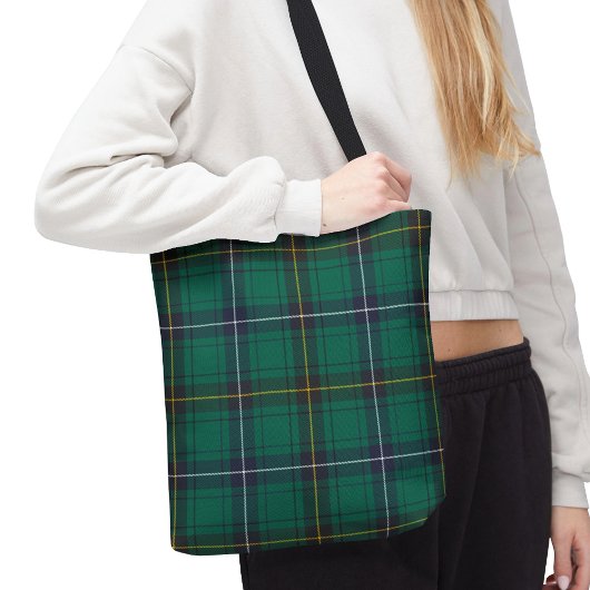 Plaid Clan Henderson Tartan Groen Blauw Check Tote Bag