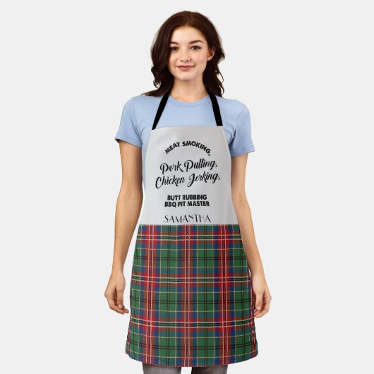Plaid Clan MacCulloch Geruite Tartan Schort (Gedragen)