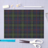 Plaid Clan Malcolm Green Paarse Black Check Tartan Tissuepapier (Craft)