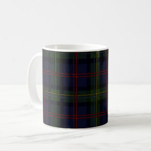Plaid Clan Malcolm Groen Paarse Schotse Ruit Koffiemok