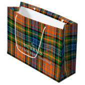 Plaid Clan Murray Blauw Sinaasappel Groene Tartan Groot Cadeauzakje (Voorkant Gekanteld)