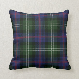 Plaid Clan Sutherland Paarse Groen Check Tartan Kussen