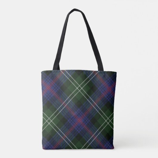 Plaid Clan Sutherland Rustieke Tartan Tote Bag (Achterkant)