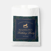 Plaid Classic Rocking Horse Birthday Dessert Bedankzakje (Voorkant)