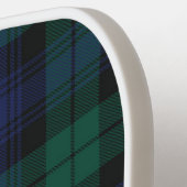 Plaid Classic Rustic Green Tartan Custom Pickleball Paddle (Links Detail)