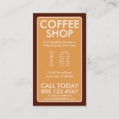 plaid coffee shop ponskaart klantenkaartje (Achterkant)